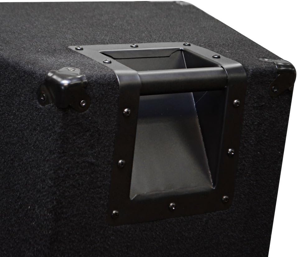 Seismic Audio - FL-155PC - Pair of Dual Premium 15 PA/DJ Speaker Cabinets with Titanium Horns - Wheel Kits and Rear Handles - 800 Watts RMS per Cabinet