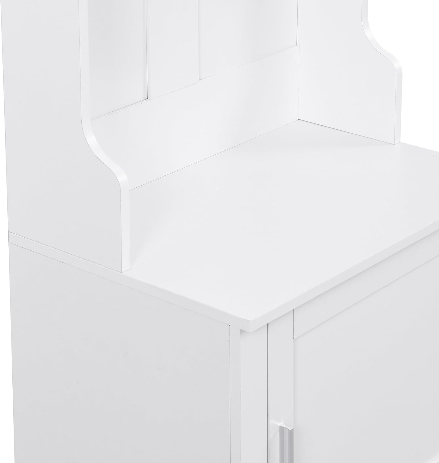 VOXIV Wide Design Hall Tree with Storage and Bench, 4-in-1 Multi-Functional Entryway Bench with Coat Rack and Shoe Cubbies Practical Furniture for Hallway White