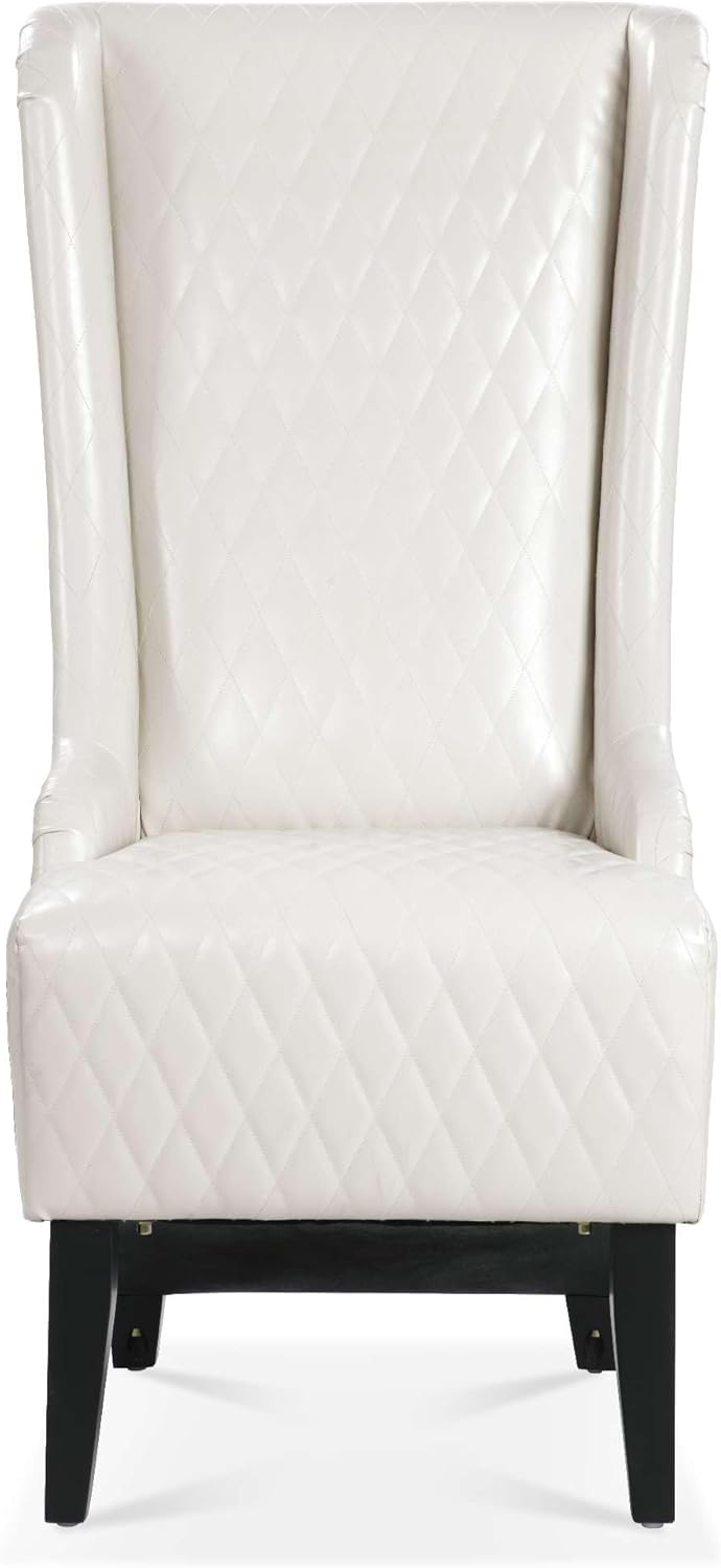 Wide Wing Back Chair - 23.03 Width, Elegant Side Chair for Living Room, Contemporary Design with Comfortable Seating, Stylish Accent Furniture