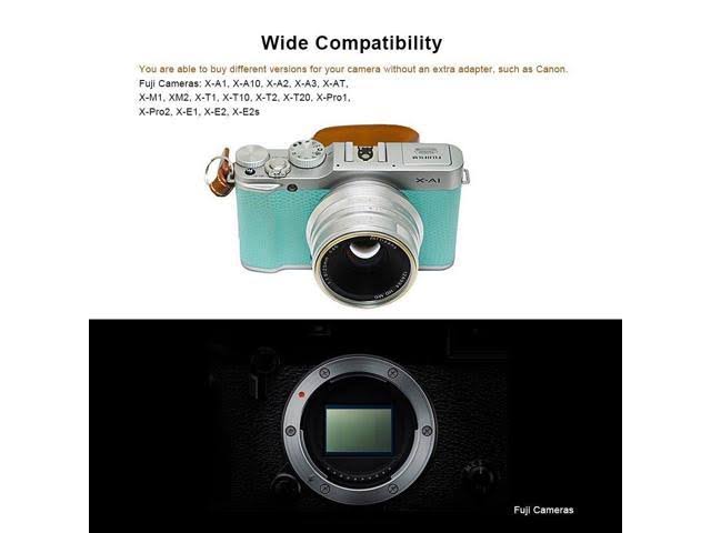 7artisans 25mm f/1.8 Manual Focus Prime Fixed Micro Four Thirds Lens (Silver)