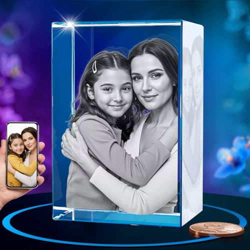 ArtPix 3D Premium Crystal Photo, Personalized Gifts for Mom, Women, Wife, Men, Her, Husband,Grandma, Great Customized Gift With Your Own Photo, Custom Birthday 3D Picture Rectangle, Couples Gifts