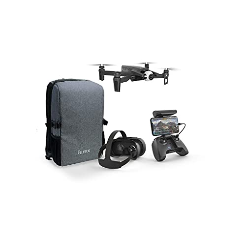 Parrot PF728000 ANAFI Drone, Foldable Quadcopter Drone with 4K HDR Camera, Compact, Silent & Autonomous, Realize your shots with a 180° vertical swivel camera, Dark Grey