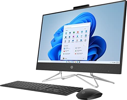 HP 2023 24'' FHD IPS Touch All-in-One Desktop PC Intel 4-Core Pentium Silver J5040 Intel UHD Graphics 32GB DDR4 1TB NVMe SSD WiFi AC BT RJ-45 HDMI Webcam Wireless KB Mouse Windows 11 w/RE USB
