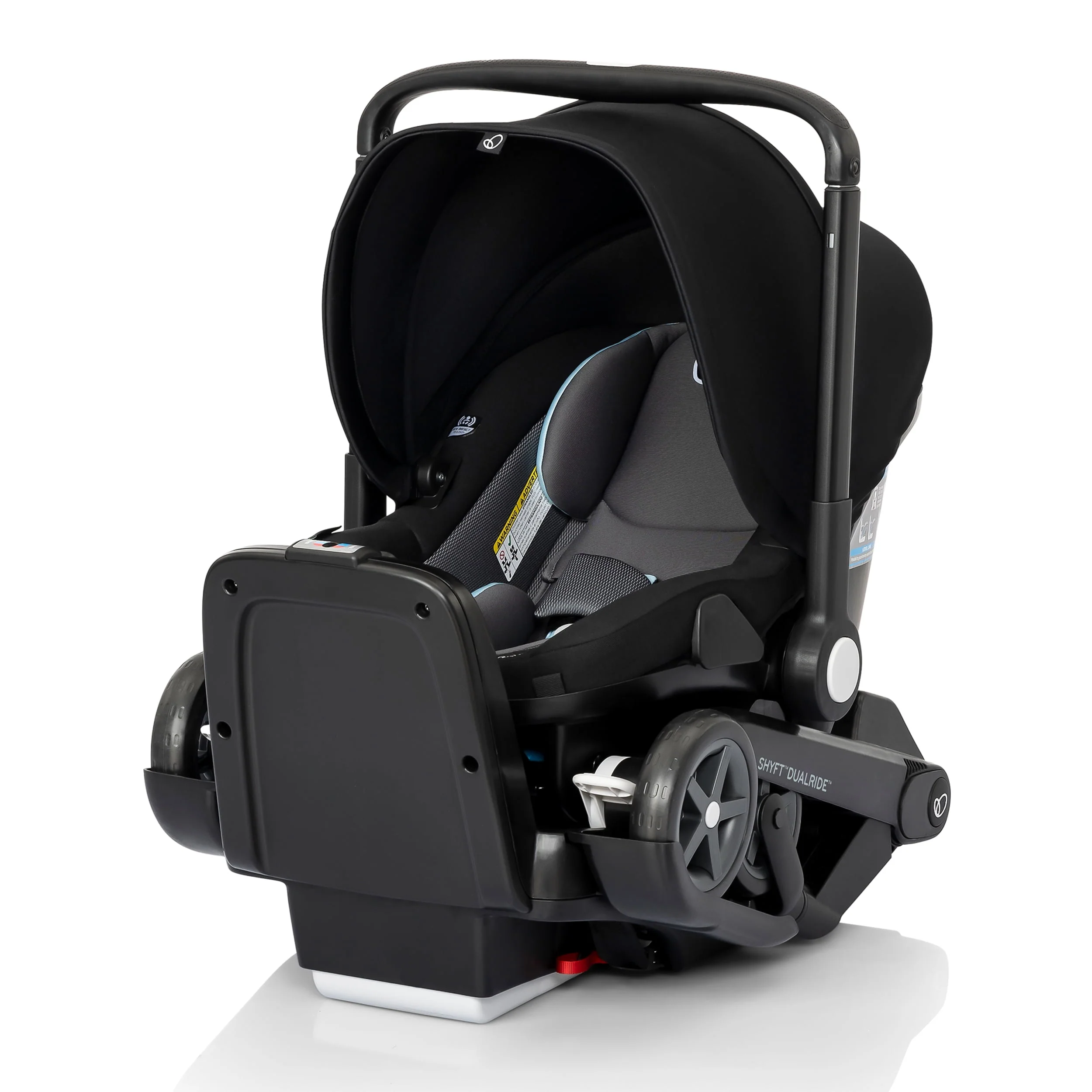 Evenflo Shyft DualRide Infant Car Seat and Stroller Combo (Beaufort Black), Unisex