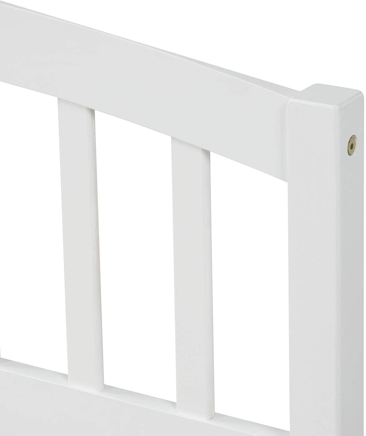 Bed frame with storage drawers, platform double bed frame with two drawers and headboard, large bed frame, no box spring required, white 79.5x41.8x37.4 inches