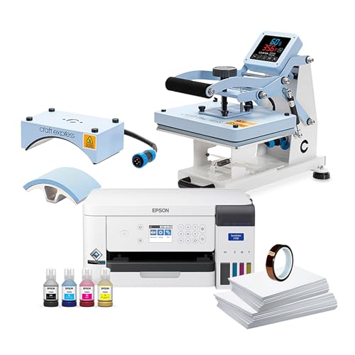 Epson SureColor F170 Dye-Sublimation Printer. Includes Full Set of Ink, User Guide, AC Power Cable, Sublimation Starter Kit, Thermal Tape, 8.5" x 11" & 8.5" x 14" Paper SCF170