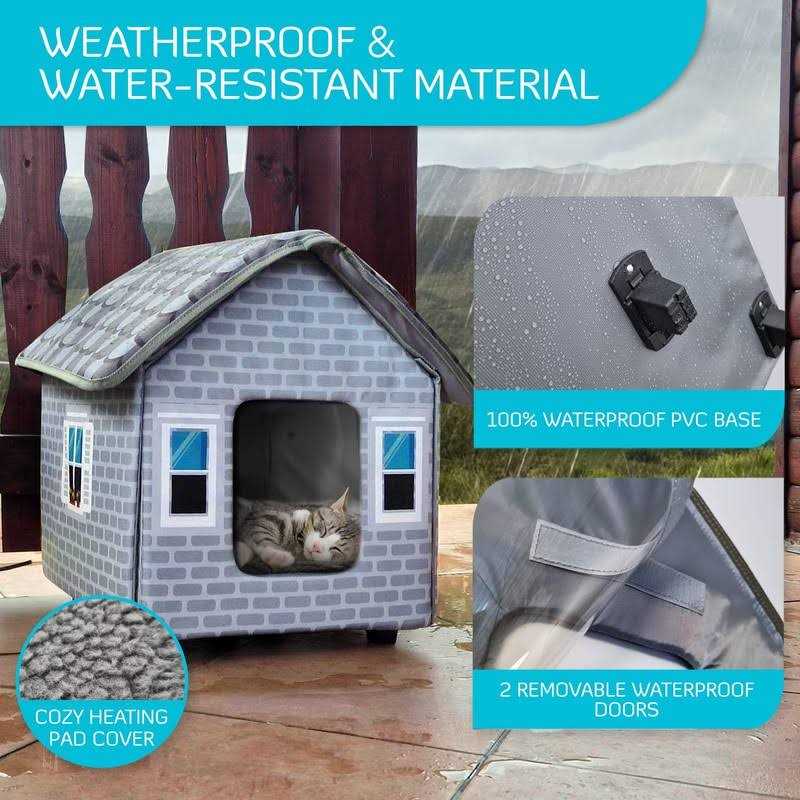 PETYELLA Heated cat Houses for Outdoor Cats in Winter - Pet Supplies online store