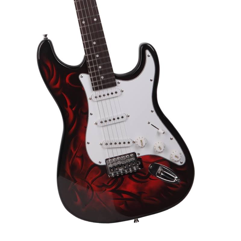 Glarry Gst-e Rosewood Fingerboard Electric Guitar Red