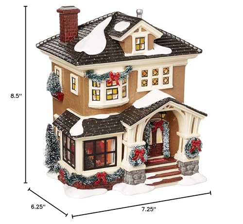 Department 56 Porcelain Snow Village Christmas at Grandma's Lit House