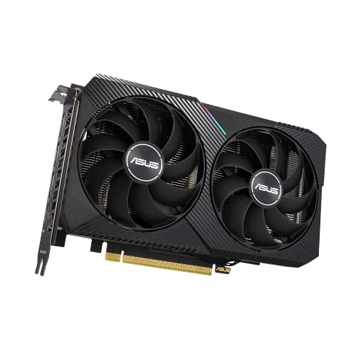ASUS Dual NVIDIA GeForce RTX 3060 V2 12GB GDDR6 Gaming Graphics Card (PCIe 4.0, 12GB GDDR6 Memory, HDMI 2.1, DisplayPort 1.4a, 2-Slot Design, Axial-tech Fan Design, 0dB Technology)