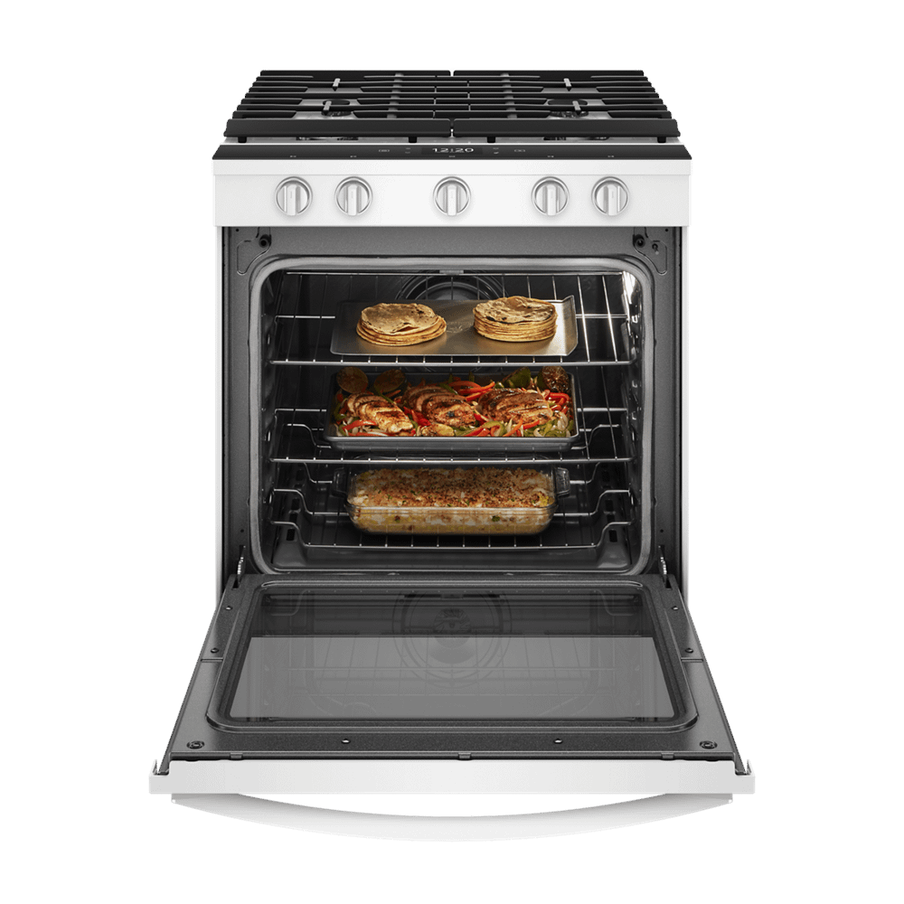 WHIRLPOOL WEG750H0HW  SLIDE IN GAS RANGE Stainless Steel