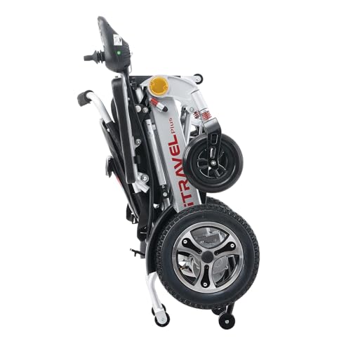 25 Miles Long Travel Range, Electric Wheelchair for Adults Intelligent Power Wheelchairs Lightweight Foldable All Terrain Motorized Wheelchair for Seniors Compact Portable Airline Approved