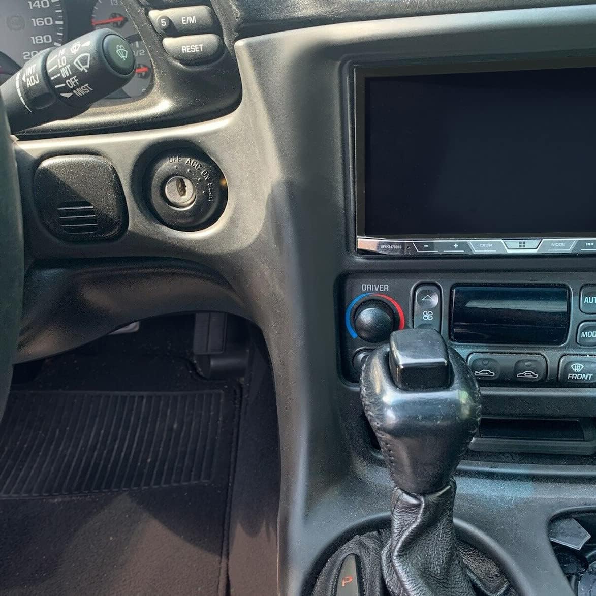 ECOTRIC Double Din Stereo Dash Installation Kit for 1997-2004 Chevrolet Corvette C5