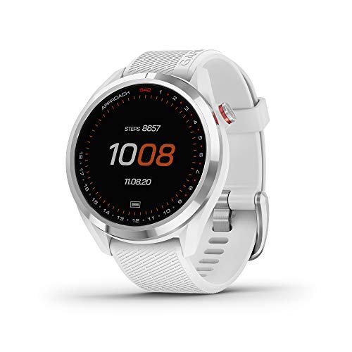Garmin Approach S42 GPS Golf Smartwatch with Garmin Approach CT10 Automatic Club Tracking