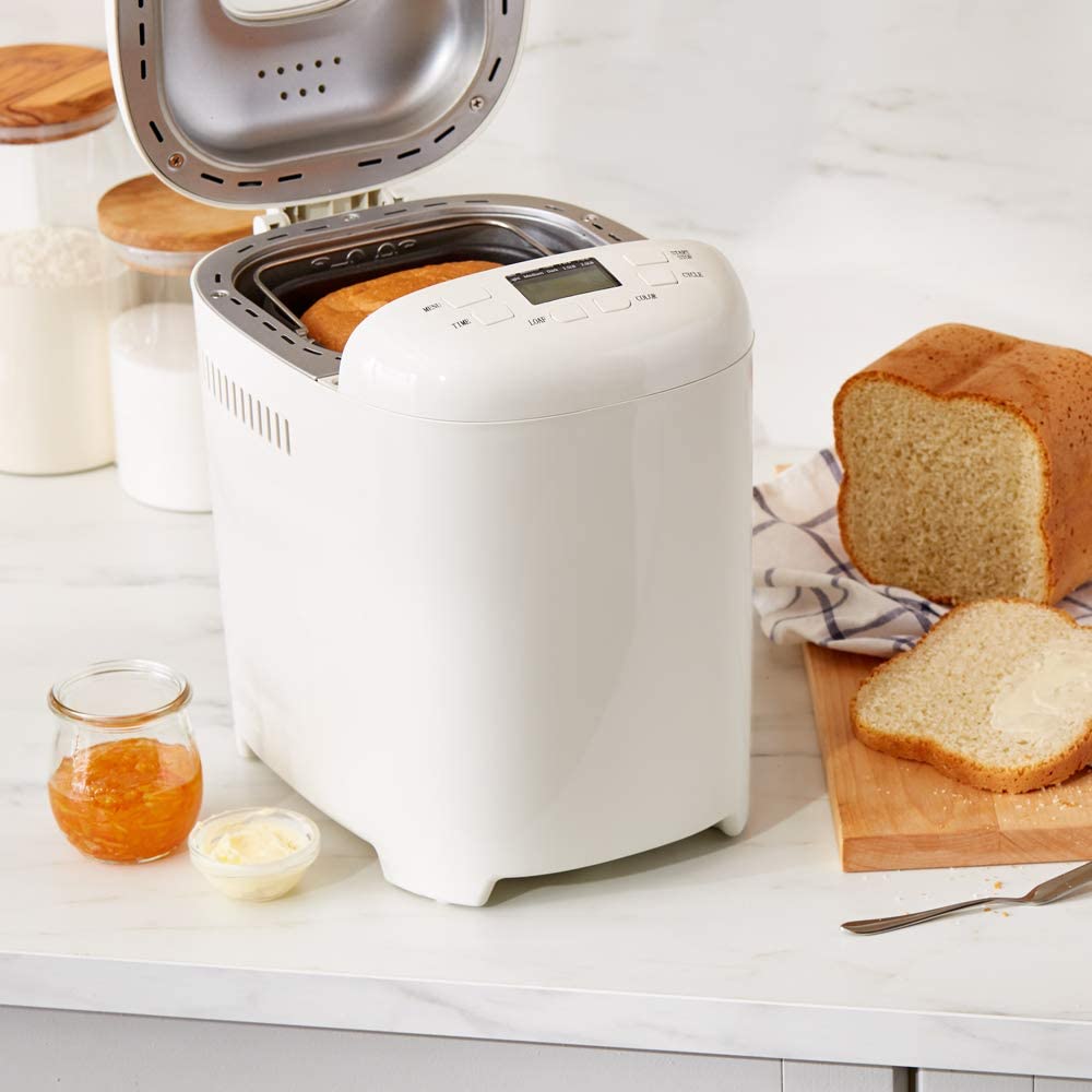2 Lbs Non-Stick Bread Maker, White