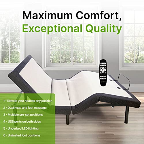 GhostBed Luxe 13 Inch Cool Gel Memory Foam Mattress - Cooling Technology & Comforting Pressure Relief, Twin XL