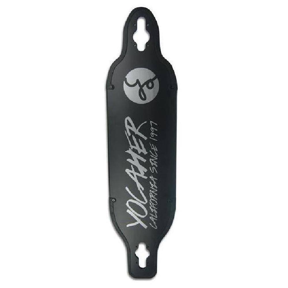 Yocaher Aluminum Drop Through Longboard Deck - Black