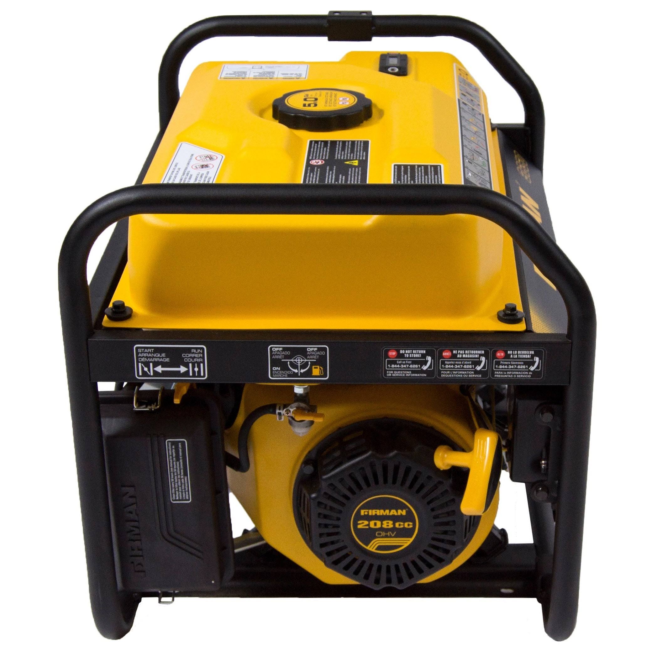 Firman P03607 Portable Generator 3650/4550 Watt GAS Powered u0026 Carb Compliant