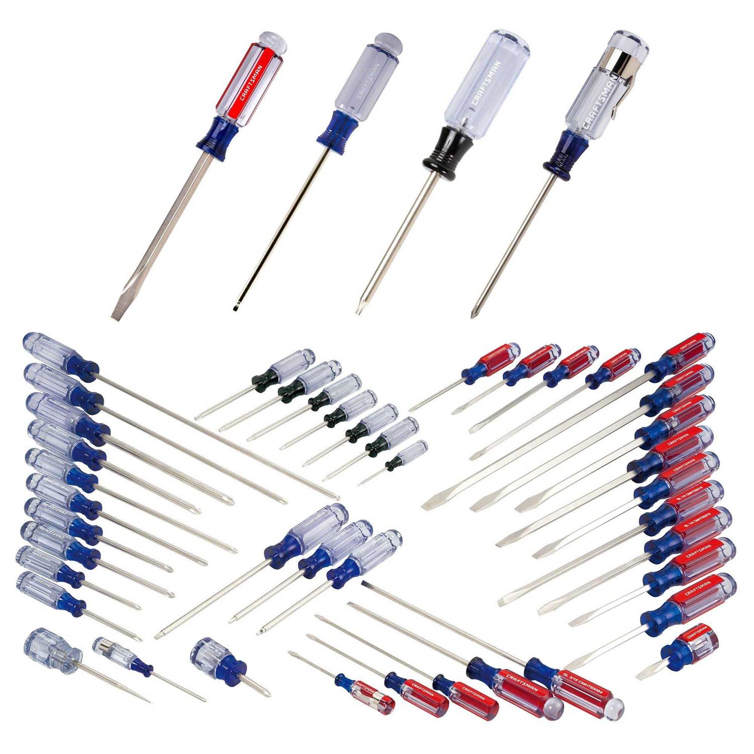 CRAFTSMAN 42-Piece Acetate Handle Assorted Screwdriver Set CMHT65300