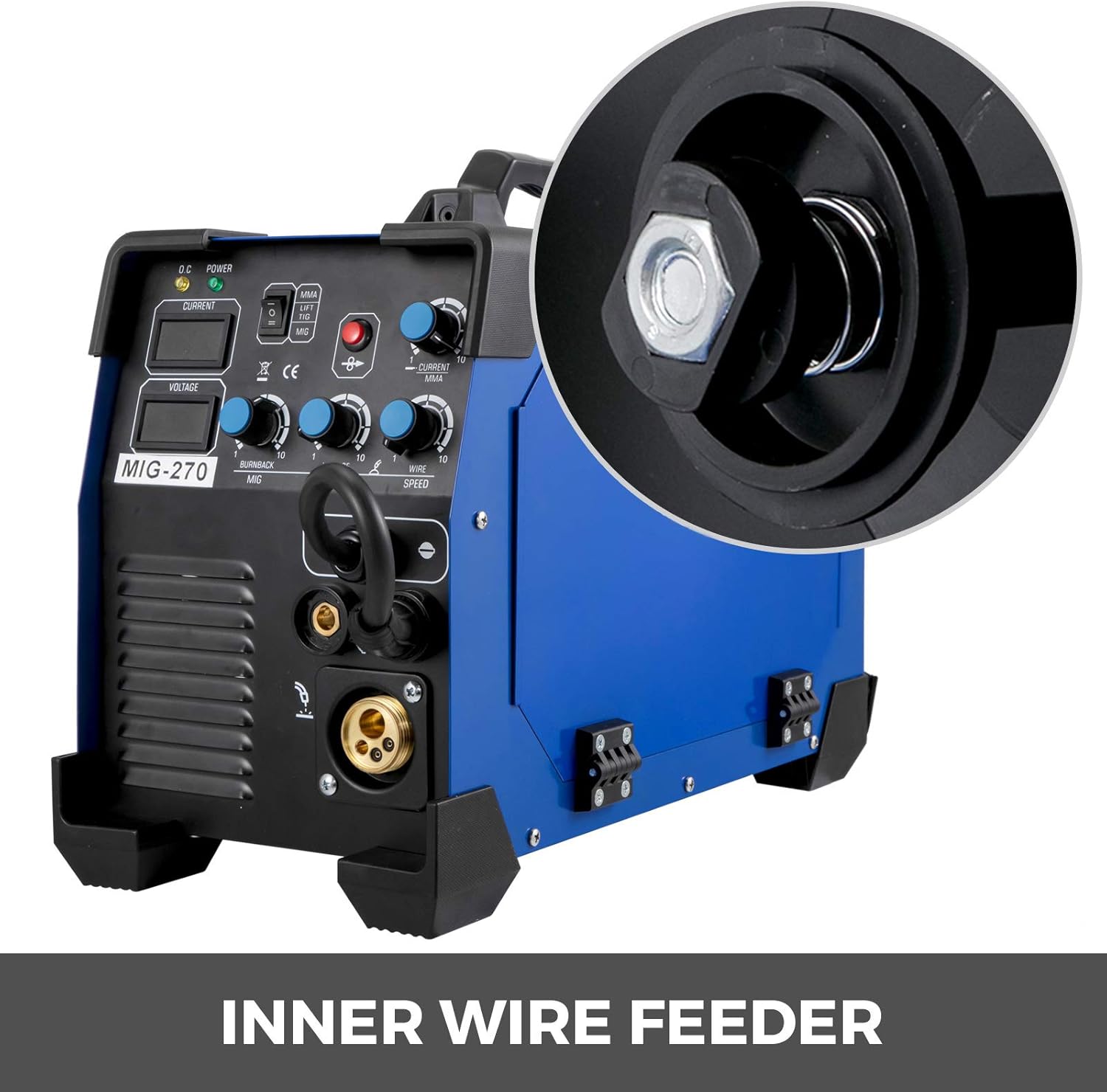 Mophorn MIG Welder, 200 Amp 3 in 1, 220V DC MIG/TIG/Arc Welding Machine, Portable TIG Welder with IGBT Inverter and Digital Display, Lift ARC Welder w/MIG Welder Torch and Cable