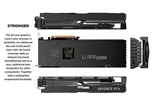 ZOTAC GAMING GeForce RTX 2070 AMP Extreme 8GB GDDR6 256-bit RGB LED Metal Wrap Backplate Graphics Card - ZT-T20700B-10P