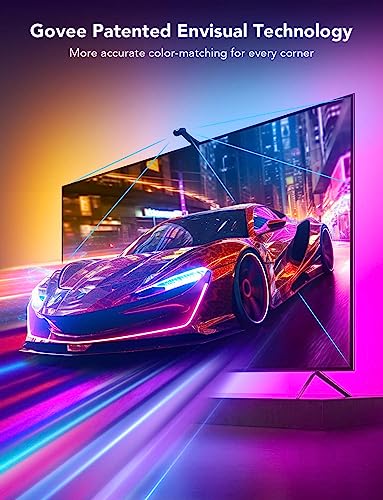Govee Envisual TV LED Backlight T2 with Dual Cameras, RGBIC Wi-Fi LED Strip Lights for TVs