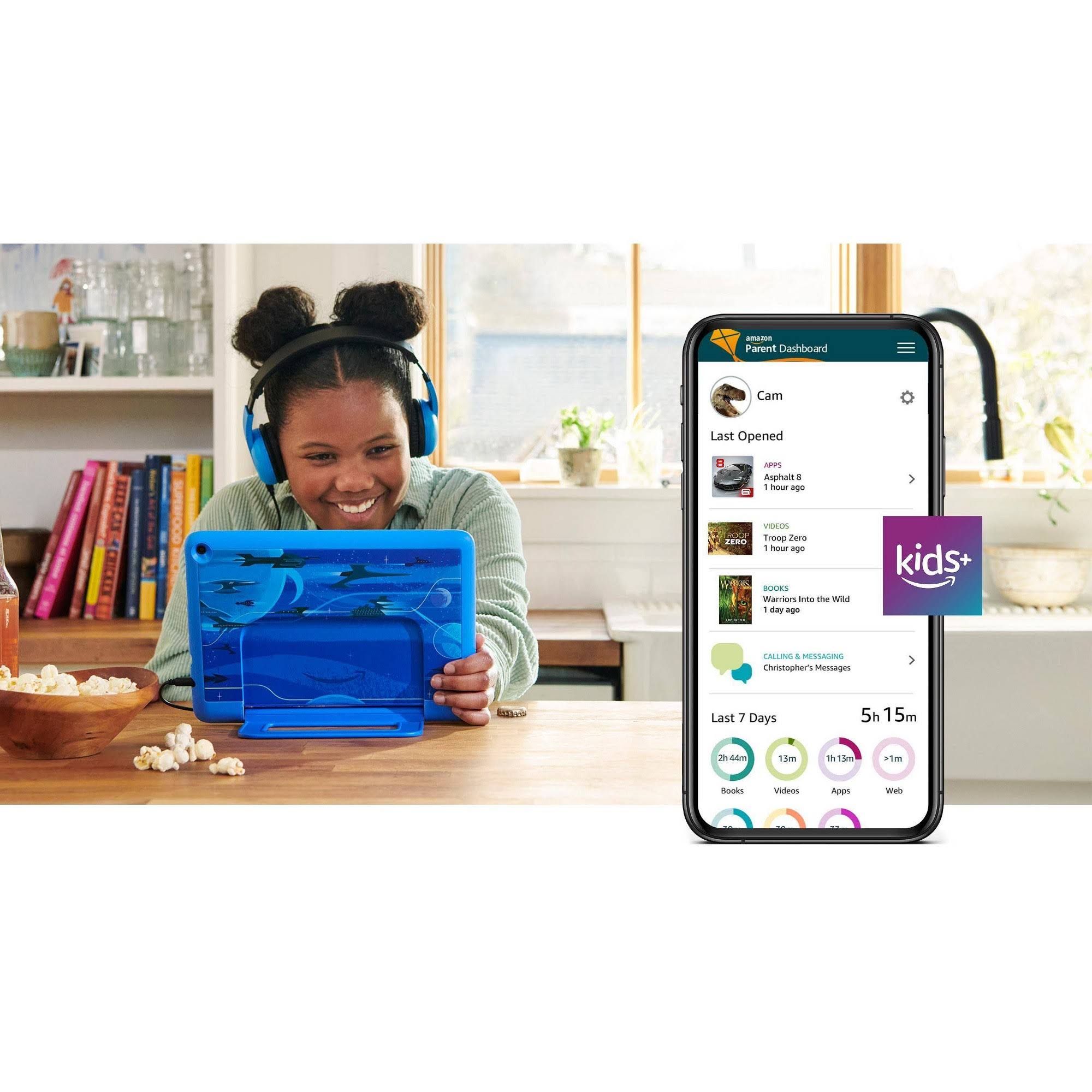 Amazon - Fire HD 10 Kids Pro - 10.1x22 - Tablet - 32 GB - Sky Blue