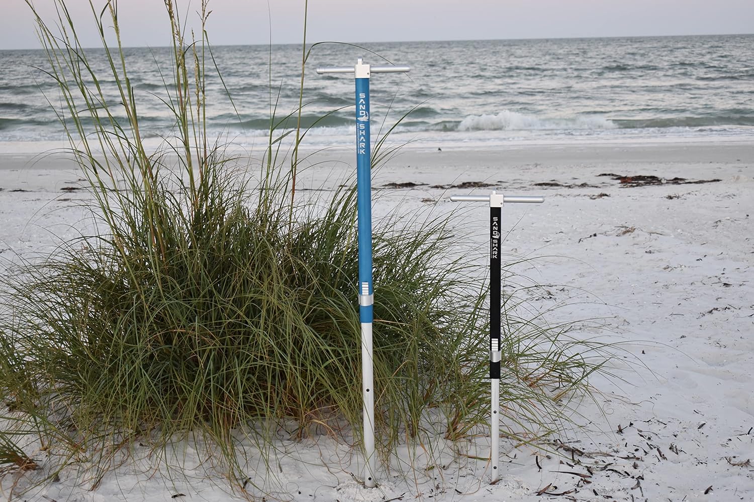 Ultimate XL Boat Sand Anchor by SandShark. Adjustable, Folds Up for Compact Storage. Screw Auger Design Holds & Protects Boats and Pontoons. Secures in Shallow Water, Beach, Sandbar w/Case