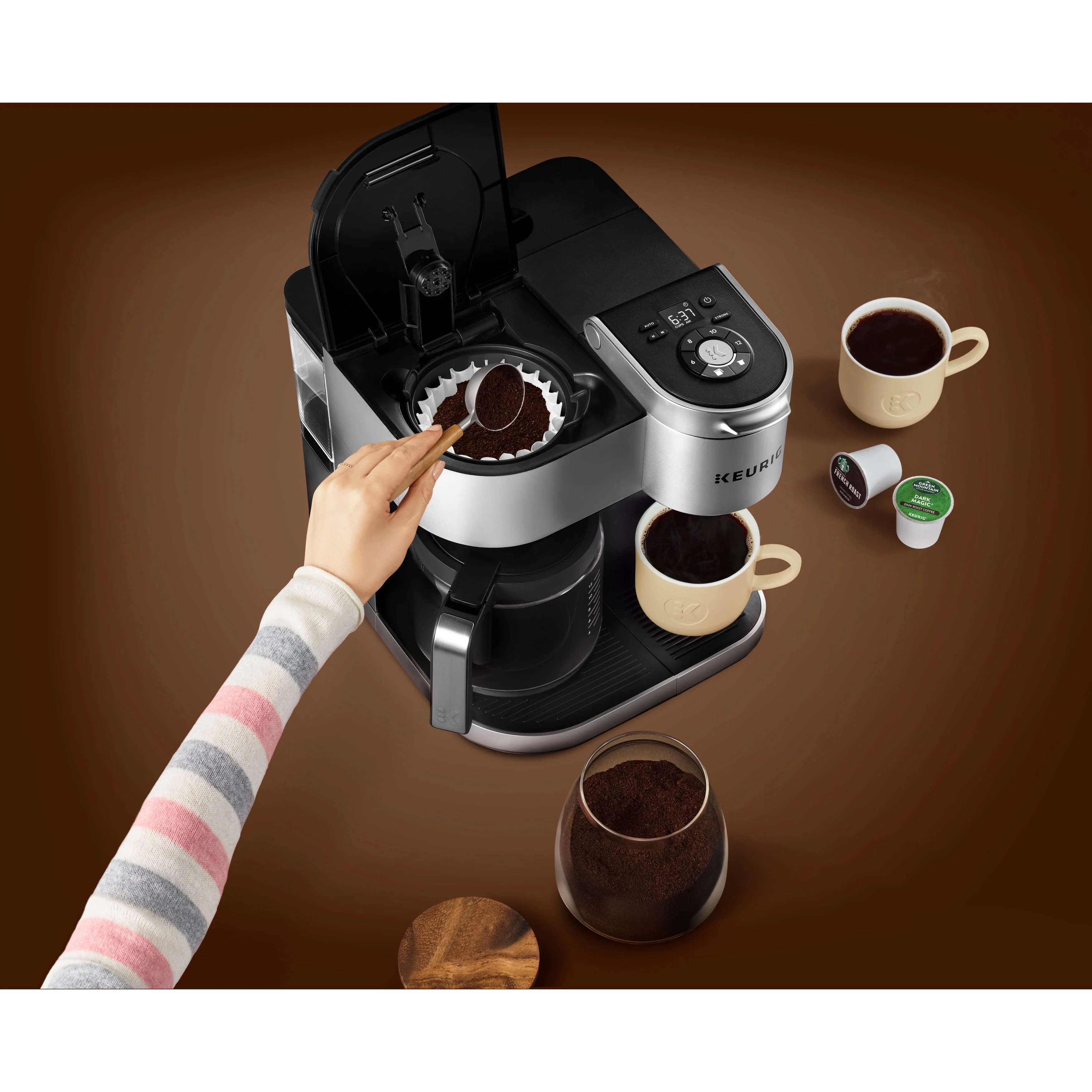 Keurig® K-Duo Special Edition Single Serve K-Cup Pod & Carafe Coffee Maker, Silver