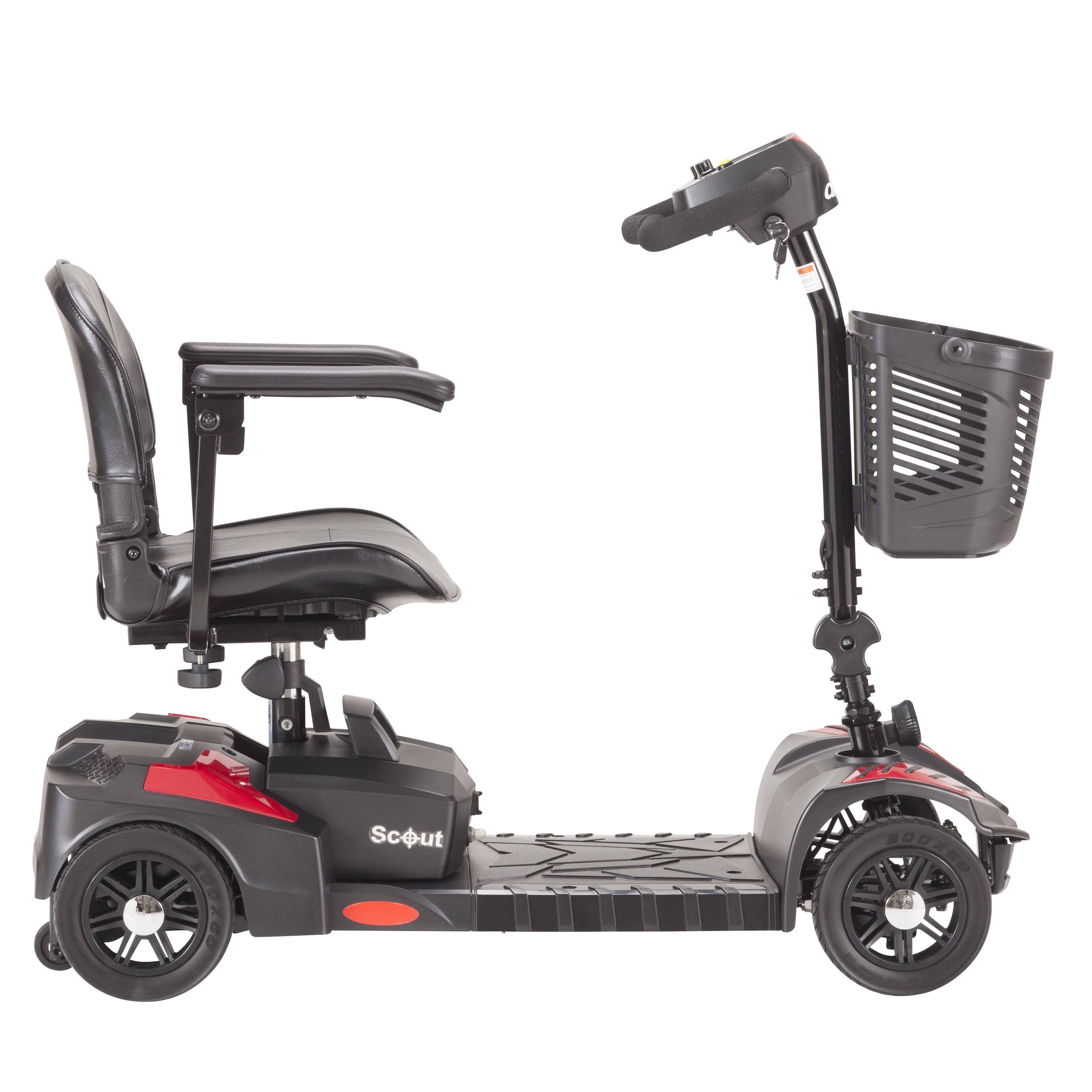 Drive Medical Scout Compact Travel Power Scooter, 4 Wheel