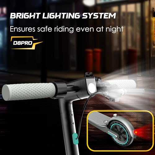 Electric Scooter for Adults, 19Mph, 15/21 Miles Range, Aluminum Alloy E-Scooter with 8.5" Honeycomb Tire, Foldable Escooter with Dual Braking System and App Control
