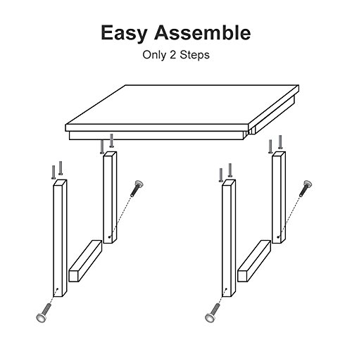 Tribesigns Modern Computer Desk, 63 x 31.5 inch Large Executive Office Desk Computer Table Study Writing Desk Workstation for Home Office, Spliced Desktop, White