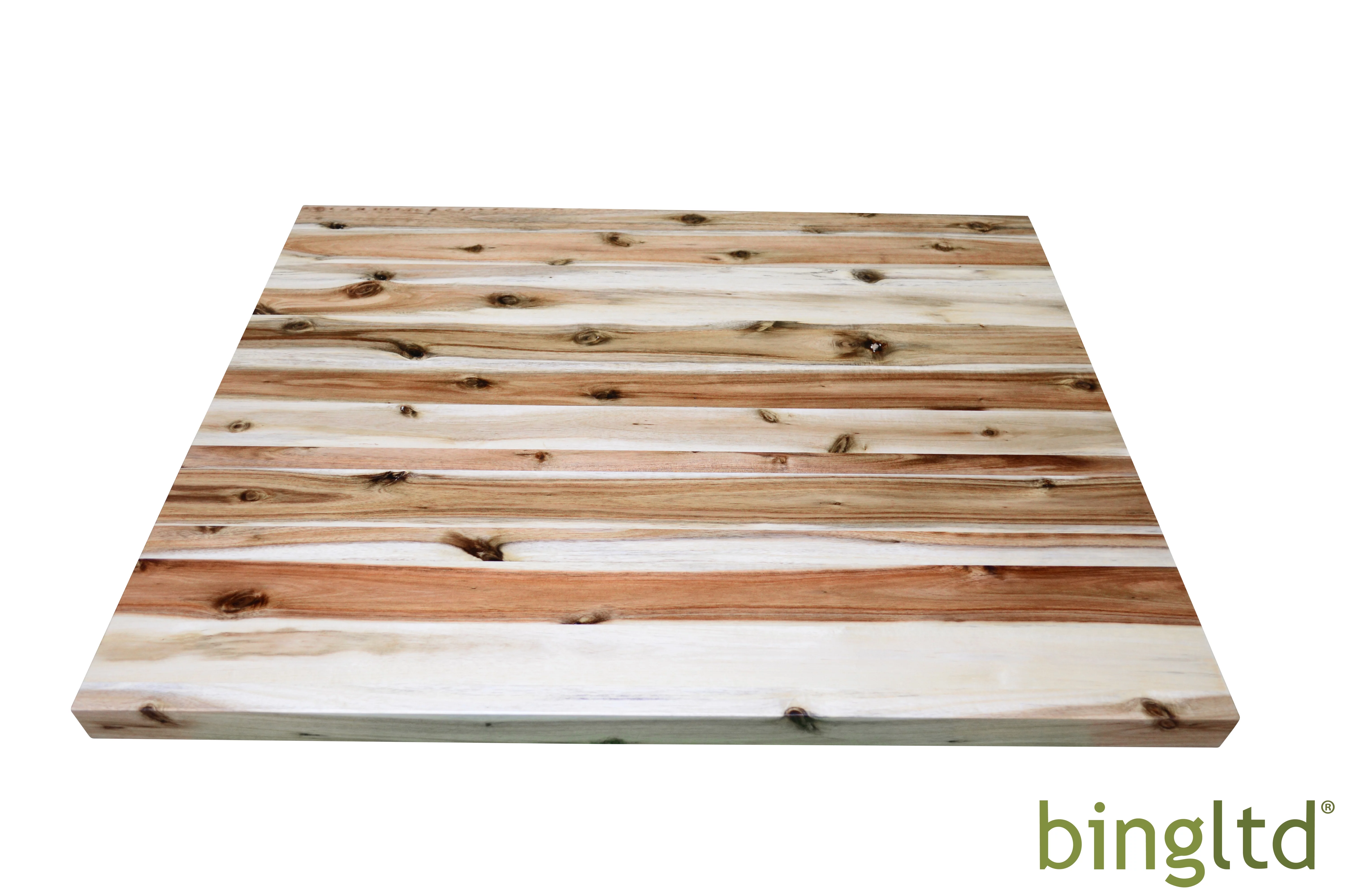 BingLTD - 30" L x 24" Rectangular Acacia Butcher Block Standard Countertop with Edge Grain (CT3024-AC-CC)
