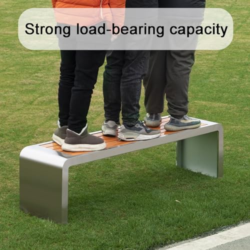 Garden Benches for Outdoors Metal Bench Patio Backless Bench Weather Proof Porch Bench for Park Garden and Lounge(120cm/47in)