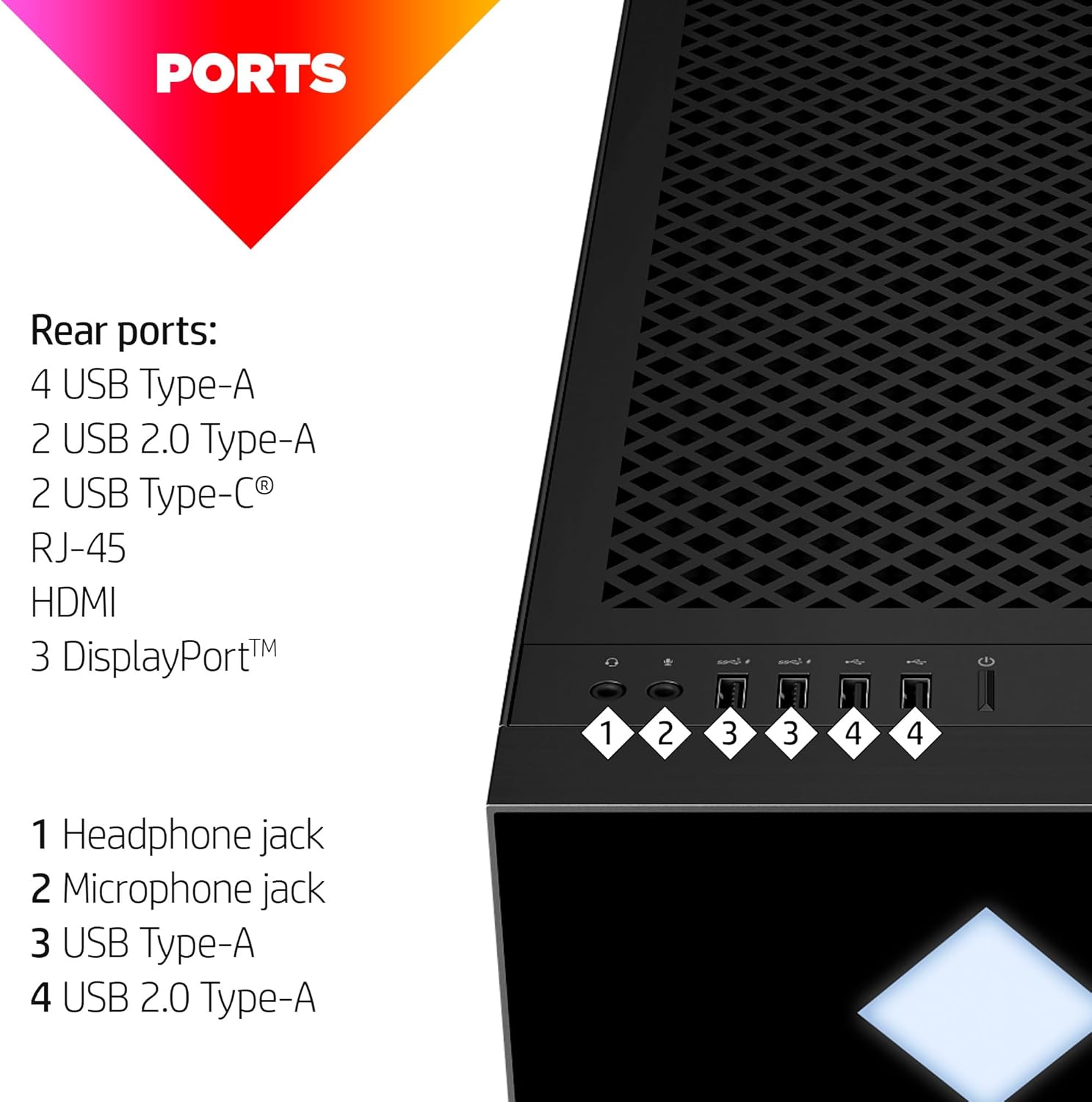 HP OMEN 45L Gaming Desktop, 14th Generation Intel Core i7-14700K, 32 GB RAM, 1 TB Solid State Drive, NVIDIA GeForce RTX 4070 SUPER Ti Graphics, Windows 11 Pro, GT22-2060 (2024)