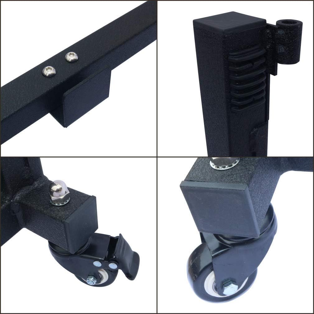 POFENZE Movable 4 Door Hanger Cart Sliding Door Storage Rack for Jeep Wrangler JK JL Gladiator JT 2007-2022