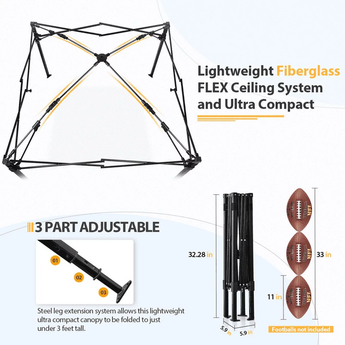 EAGLE PEAK Flex Ultra Compact 4 ft x 4 ft Pop-up Changing Room Canopy, Portable Privacy Cabana