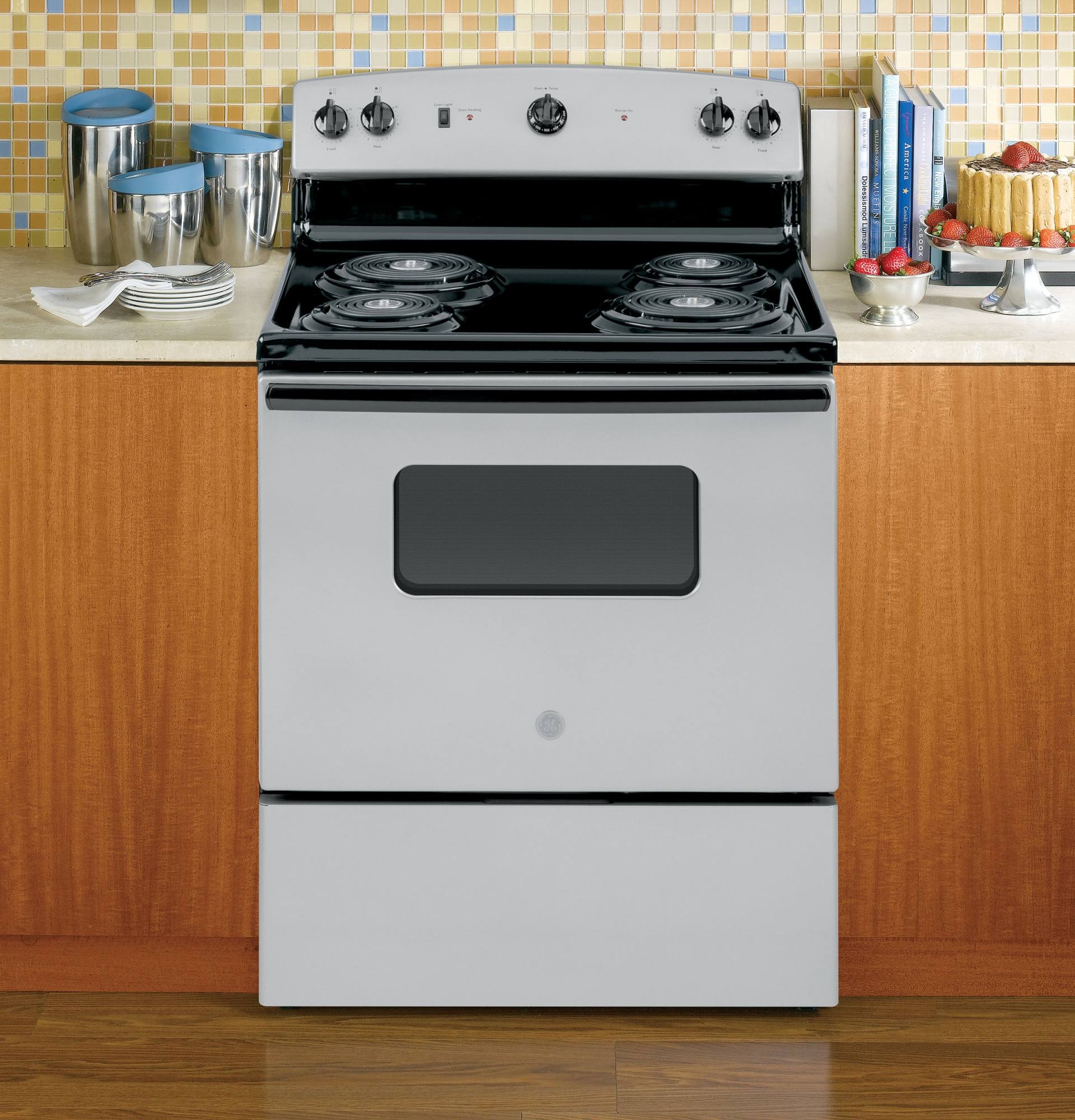 GE 30x22 Free Standing Electric Range-Silver-JBS160GMSA