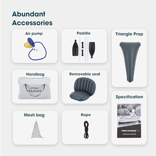 1 Person Inflatable Kayak Set Blow up Boat Adjustable Seats and Backrest, Air Pump and Carry Bag