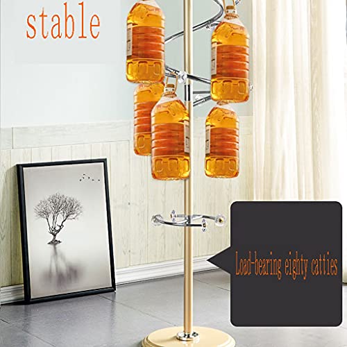 Home Furnishing Coat Rack Floor Hanger Hanger Floor Bedroom Stainless Steel Coat Rack Clothes Rack Household Single Coat Rack Hat Hanger (Color : White Double Ball 4.5cm)