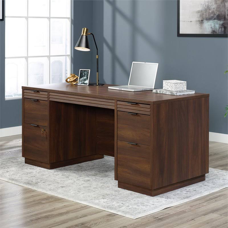 Sauder 426484 Englewood Executive Desk, Spiced Mahogany