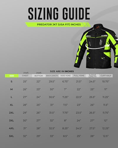 JAG Touring Motorcycle Jacket for Men, Dual Sports Water Resistant Adventure Riding Jacket with Cordura Fabric & CE Armor