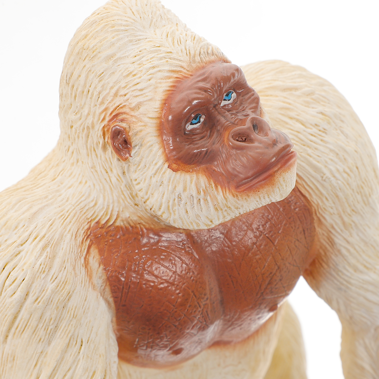 5 Count Decor Models Kids Educational Toys Mini Gorilla Figurine Chimpanzee Figure Forest Animal Figure Orangutan Toy Model Toy Puzzle White Plastic Child
