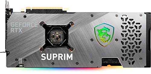 MSI Gaming GeForce RTX 3080 Ti Gaming X Trio 12G Computer Gaming Graphics Card 12GB GDRR6X 320-Bit HDMI/DP Nvlink Torx Fan 3 Ampere Architecture OC, NVIDIA GPU Video Cards for Gaming PC (Renewed)