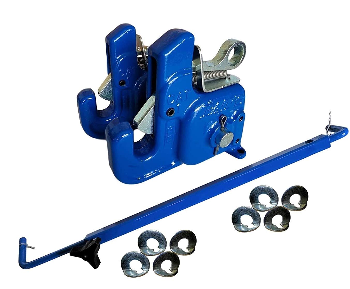 Pat's Easy Change with Stabilizer Bar - Best Quick Hitch System On The Market �C Flexible, Durable and Affordable (RED CAT #2)