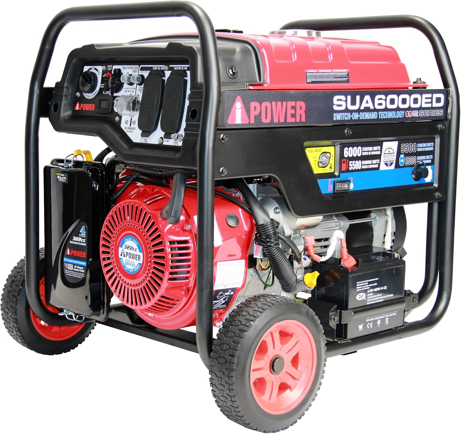 A-iPower SUA4500 4500 Watt Portable Generator Small Gas Powered for Jobsite, RV, and Home Backup Emergency