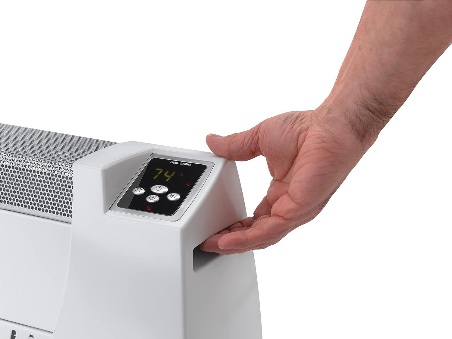 Lasko 5622 Low Profile Silent Room Heater, White
