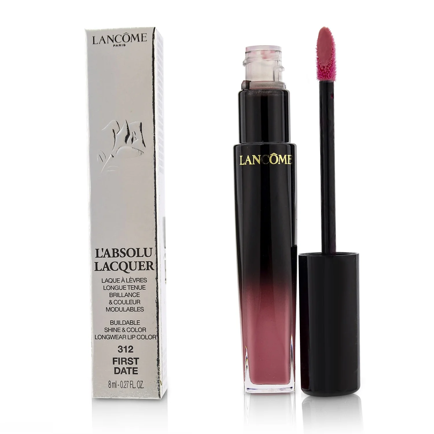 Lancome L'Absolu Lacquer Buildable Shine & Color Longwear Lip Color - # 366 Power Rose  8ml/0.27oz