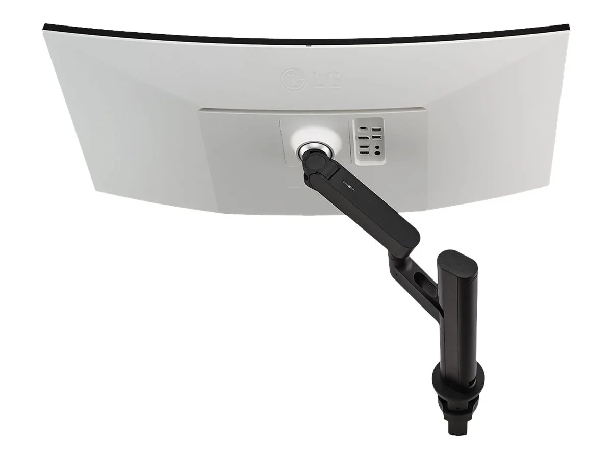 LG UltraWide 38BQ88C-W - LCD monitor - curved - 37.5" - 3840 x 1600 UWQHD+ @ 75 Hz - IPS - 300 cd/m������ - 1000:1 - HDR10 - 5 ms - 2xHDMI, DisplayPort, USB-C - speakers - black, white (back)