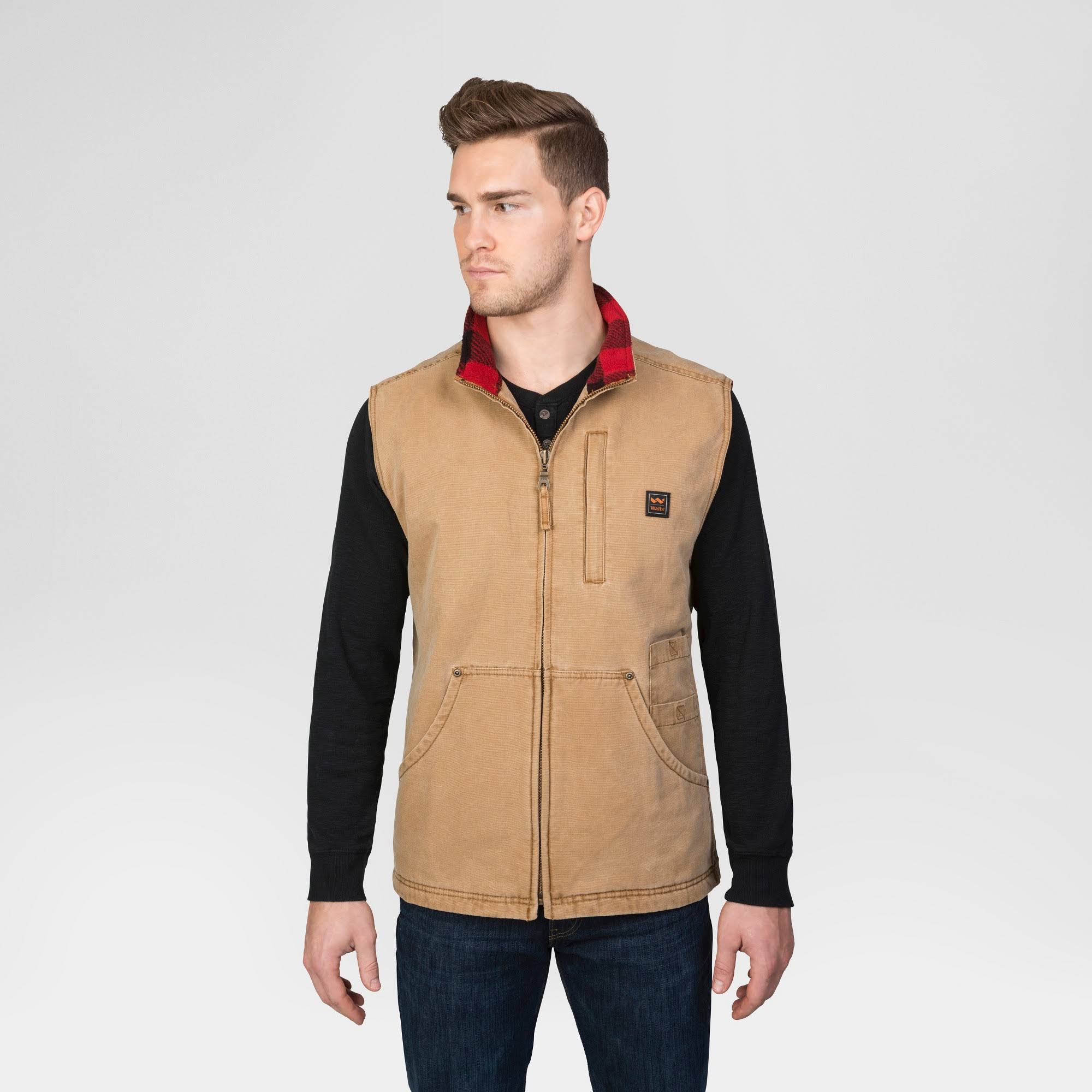 Walls Men&s Pecos Duck Vest - Vintage Pecan